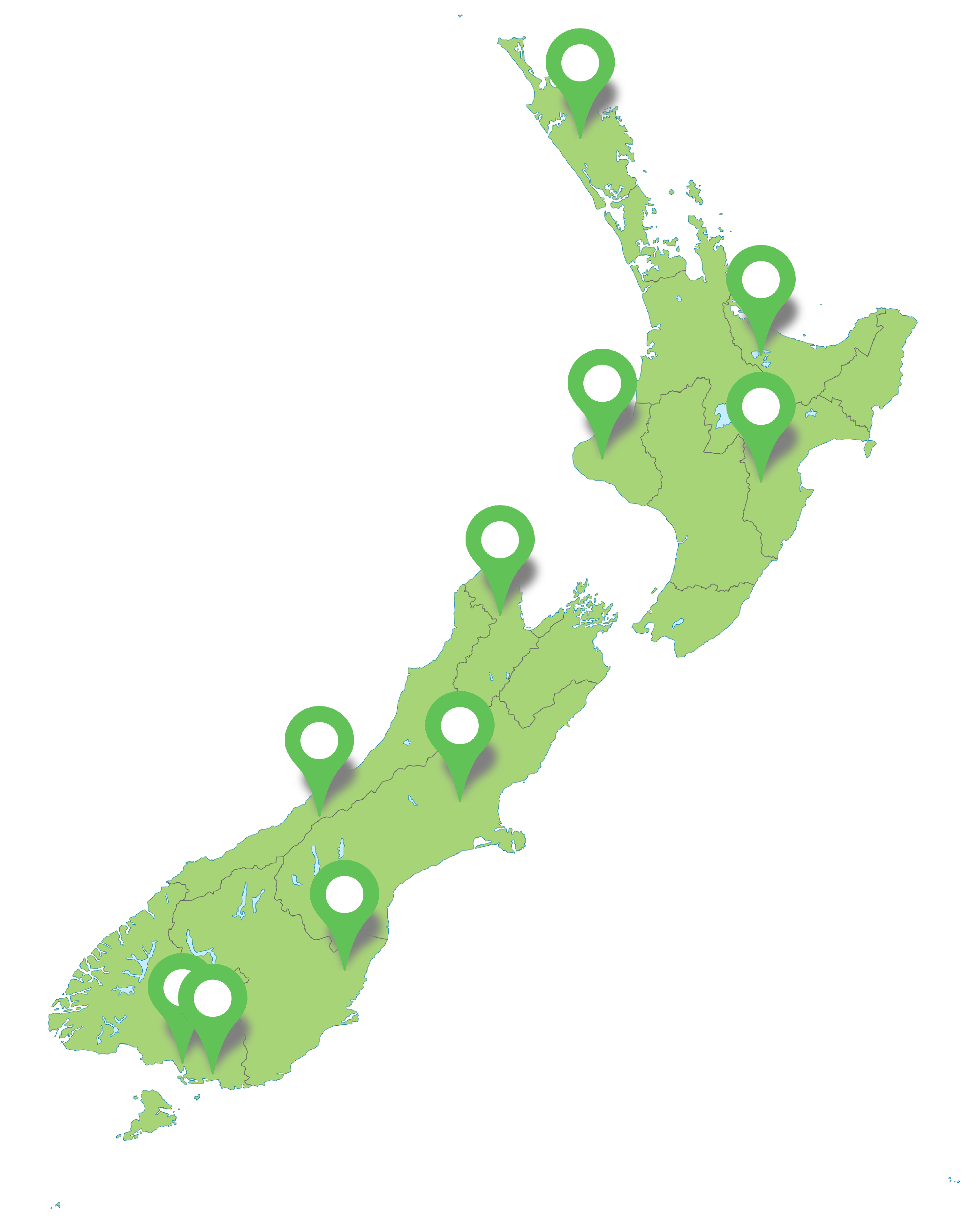 Clean Green systems across New Zealand